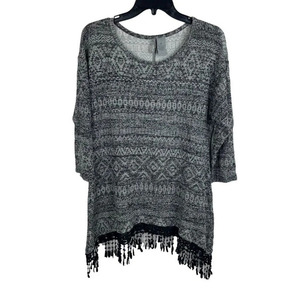 New Direction Weekend Women 3/4 Sleeve Crew Neck Top Size S - Picture 1 of 7